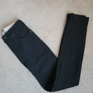 NWT Everlane the High Rise Skinny Jeans Black, High stretch 25 regular